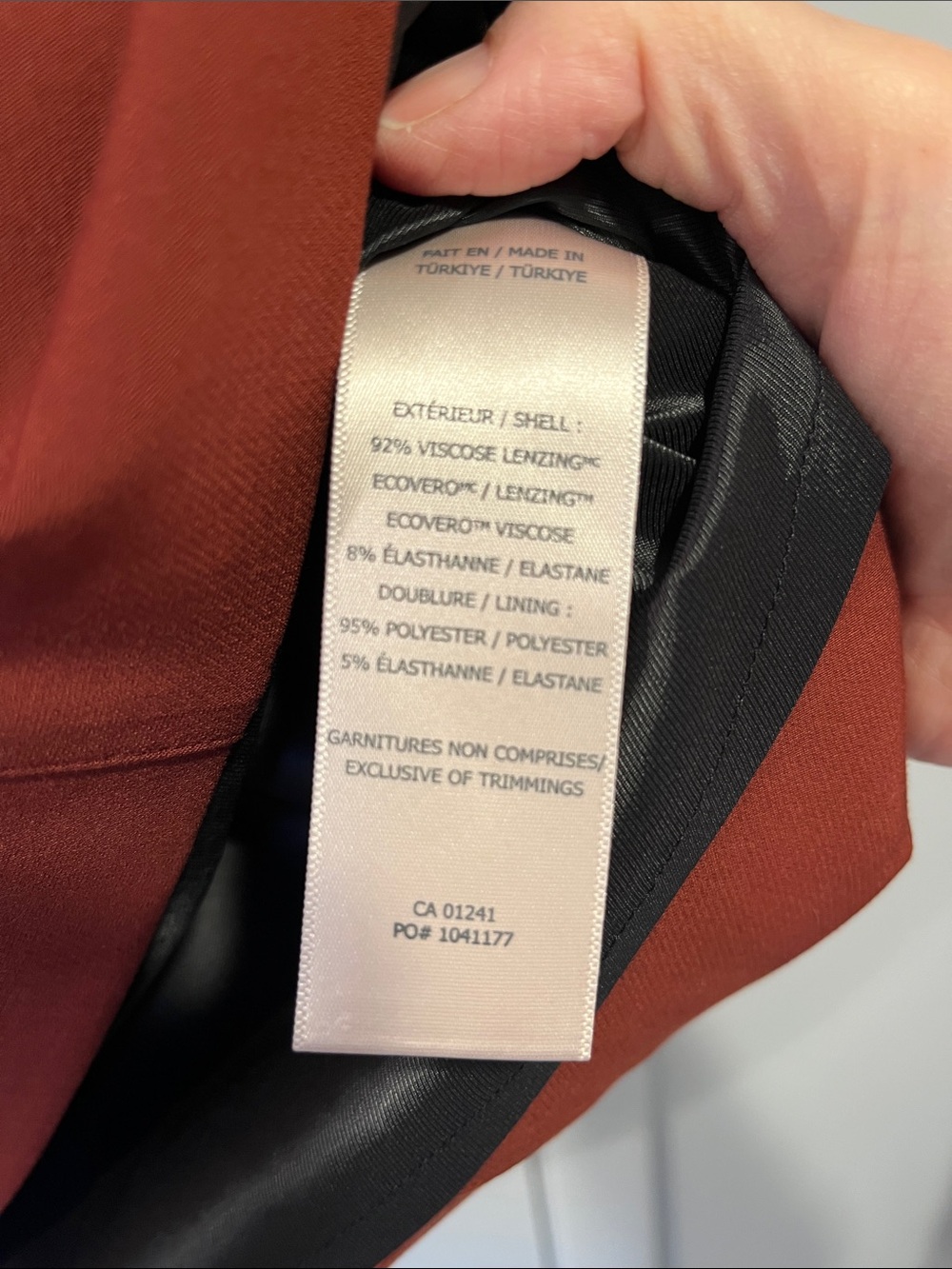 Simons Rust Red Mini Skirt with Front Pockets - Picture 5 of 5